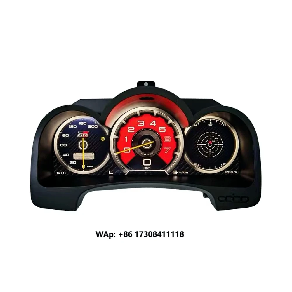 

12.3 Inch Car Digital Dashboard Speedometer Display LCD Instrument Panel Digital Cluster for Hilux 2005-2015 Player