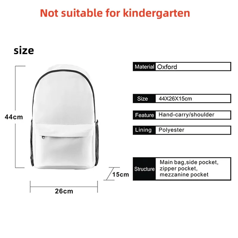 Bluey Print Schoolbag Children's Cartoon Backpack Campus Student Schoolbag Cartoon Animal Burden-reducing Fit Backpack