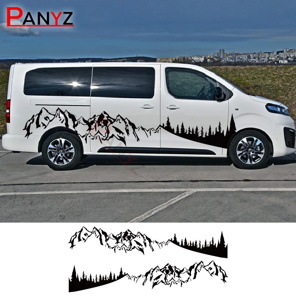 Car Vinyl Stickers For Peugeot Expert Traveller Opel Vivaro Citroen Jumpy Toyota ProAce Fiat Scudo Camper Van Tuning Accessories