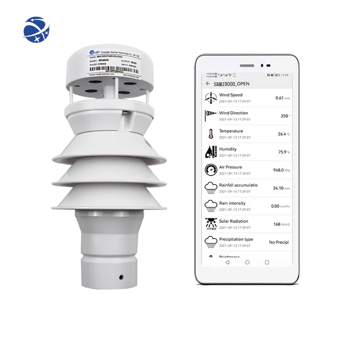 YUNYI Air temperature and Air humidity CO2 three parameters 3 in 1 Wall-mounted split type RS485 wifi gprs lora lorawan sensor t