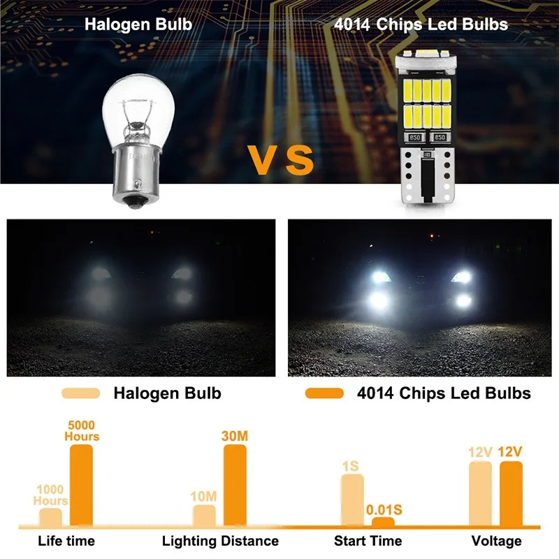 10PCS W5W T10 LED Bulbs Canbus 26SMD 12V 194 168 Car Interior Dome Reading License Plate Parking Lights Auto Signal Lamp image 5