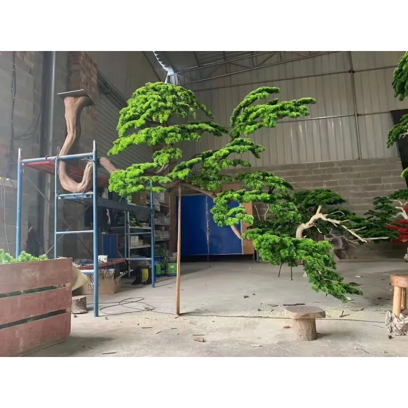 Customize Small Indoor Tree Artificial Cypress Pine Tree for Garden and Landscape Decoration
