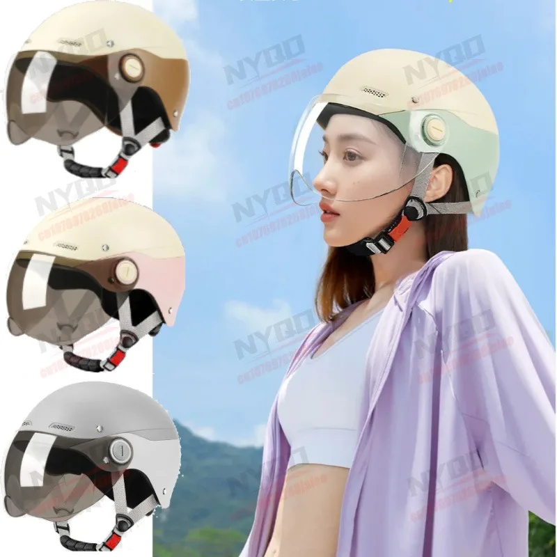 

Motorcycle Children's Helmet 54-63CM Electric Bicycle Scooter Half Helmet Boys and Girls All Season Universal Safety Helmet