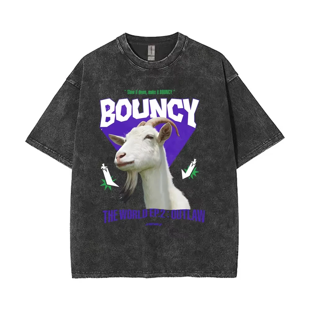 

Винтажная корейская футболка оверсайз для мужчин в стиле хип-хоп с принтом ATEEZ Slow It Down Make It Bouncy THE WORLD EP 2 OUTLAW