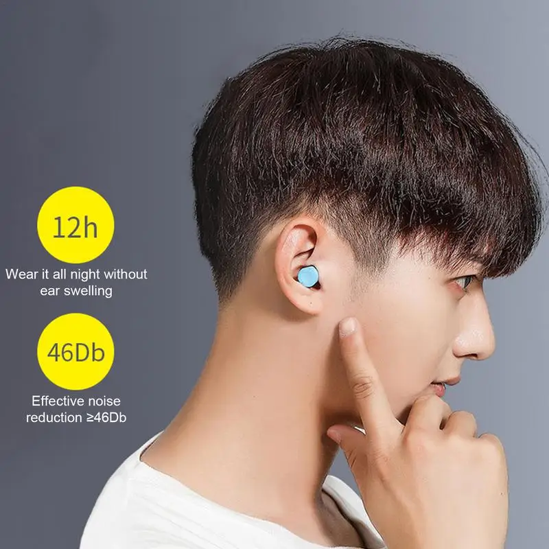 2024 schall dichte schlafende Ohr stöpsel Ohr stöpsel für den Schlaf Spezielle weiche, langsam zurückprallende Schwamm-Ohr stöpsel Anti-Lärmschutz-Ohr stöpsel