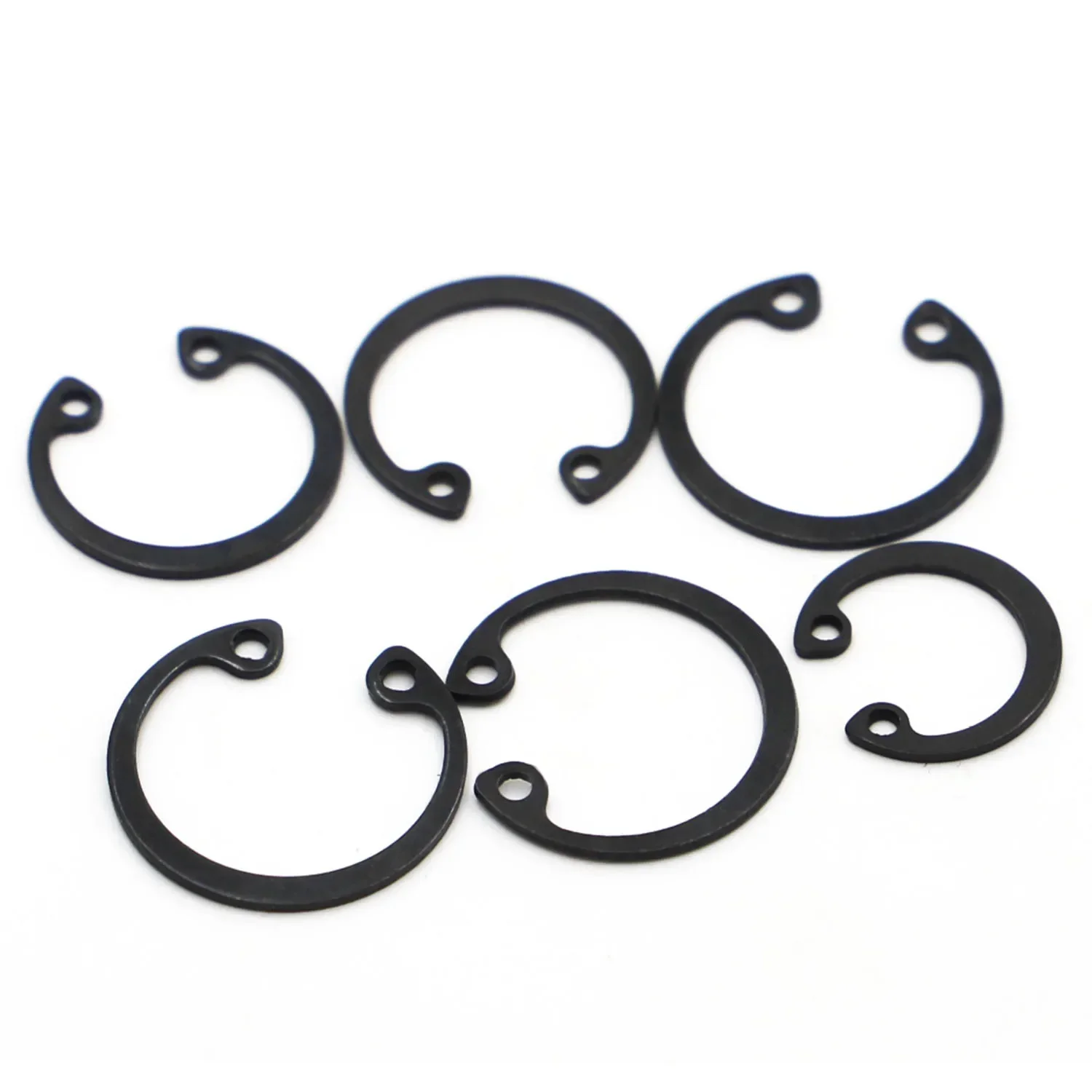 GB893 Circlip M8~M50 C Clips Snap Retaining Ring For Hole Black 65 Manganese Steel Washer Internal Retaining Ring Shaft CircliP