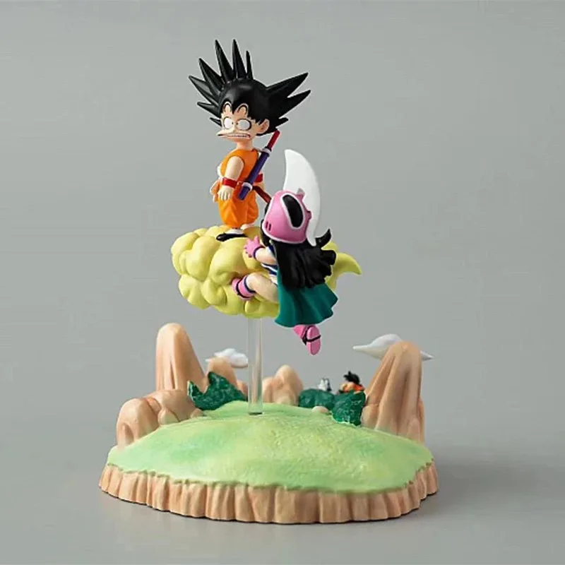 

8 см/3,14 дюйма аниме Dragon Ball Z фигурка Гоку и Чичи фигурка статуя Коллекционная модель игрушки подарок