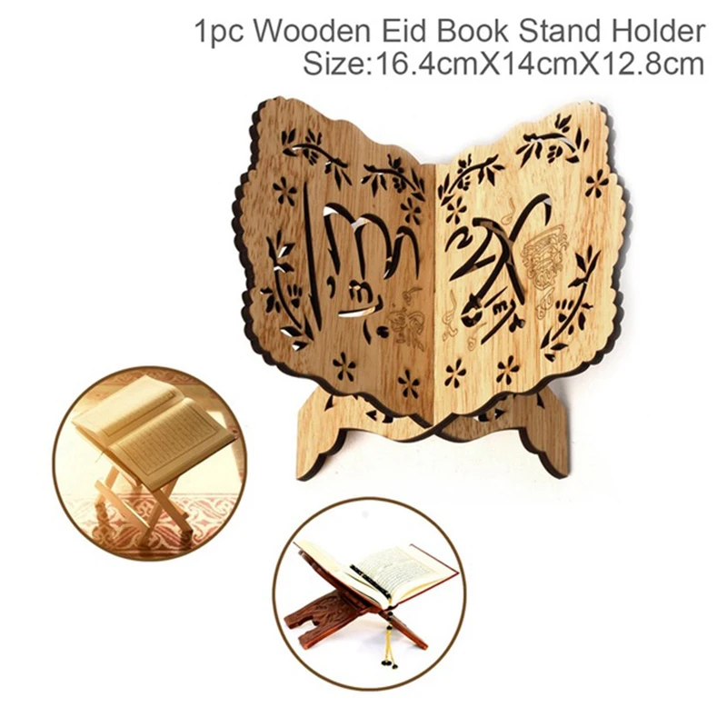 Accessaries Festivals Exquisite Oath Decor Book holder Plywood Kuran Koran Holy Wooden Useful Latest 2019 New Sale
