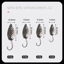 Metal Spoon Artificial Bass Metal Spinner Jig 1.8g 2.5g 3.5g 5.3g Lure For Trout Chub Perch Salmon Wobbler Willow Leaf Blade