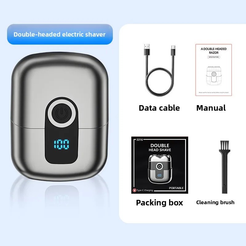 

Миниатюрная портативная перезаряжаемая бритва: мощная дорожная электробритва-«пушка» для автомобиля