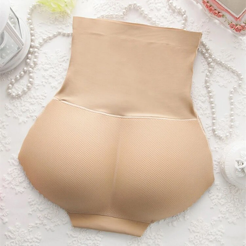 Panties Push Up Buttocks Large Hips Thin Waist Women Shaper High Waist Butt Hip Shapewear Fake Underwear With Filling Pad Butt