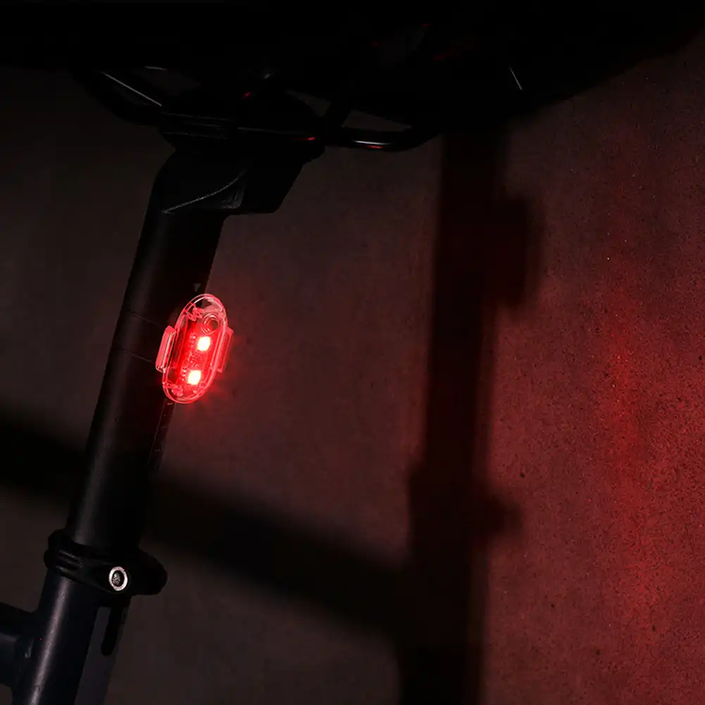 Mini Fahrrad USB Aufladbare Rücklicht Motorrad Blitzlicht Wasserdichte Nacht Reiten Warnlicht 7 Farben Radfahren Lichter