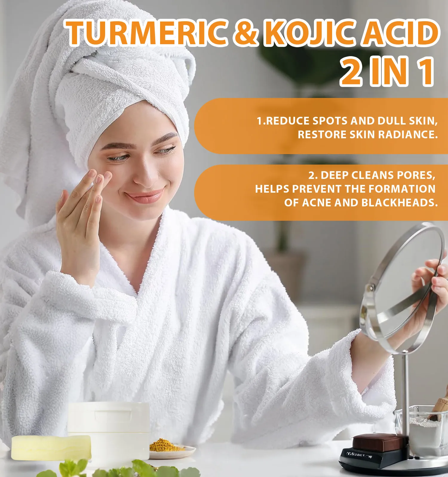 Kojic Acid Face Cleansing Pads Exfoliante Facial Pads جلد کو چمکانے کے لیے Exfoliating روزانہ کی صفائی جلد کی دیکھ بھال