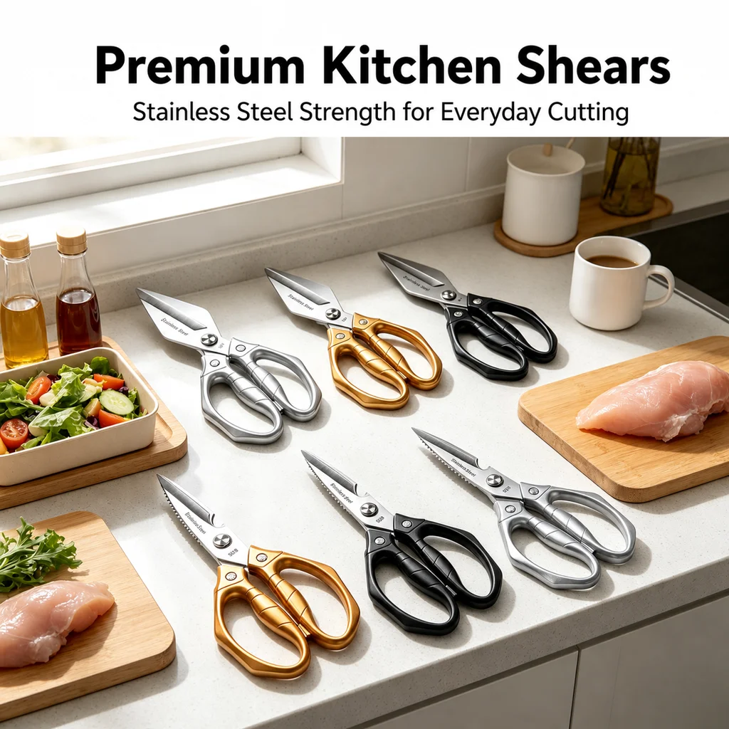 Household Kitchen Scissors Stainless Steel, Multi-tool Shears For Cutting Chicken Fish, Bone Cutter Bottle Opener