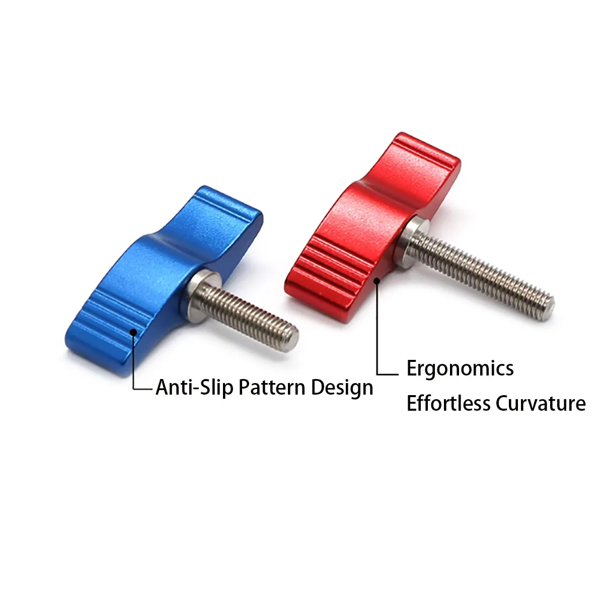 T-shaped Manual Tightening Screw Handle Adjustable Butterfly Screw, Used for SLR Track Rod Slider M4 M5 M6 M8