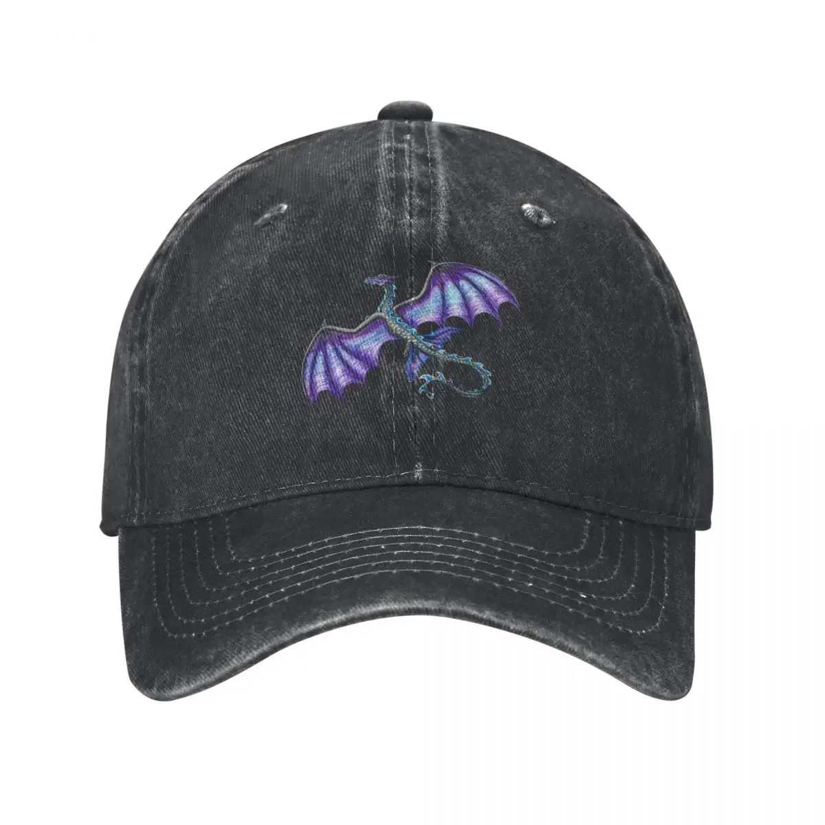 

Flying Blue and Purple Dragon Baseball Cap Kids Hat Golf custom Hat Thermal Visor Golf Wear Men Women's