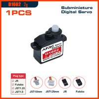 AFRC D1602 Subminiature Digital Servo 2g 0.06sec Fast RC Plane Helicopter JST Plug or JR Connector Indoor 3D Flight Accessori