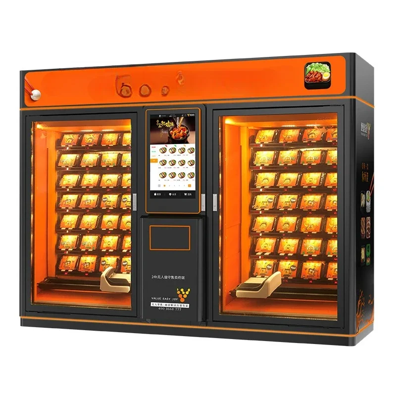 Hot Sale Multicolor Convenient Large Capacity Bento Fast Food Vending Machine