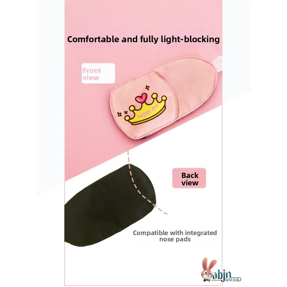 

Моющаяся повязка для тренировки зрения, корректирующая, светоблокирующая, для одного глаза, с непрерывной носовой опорой, для ежедневного домашнего использования