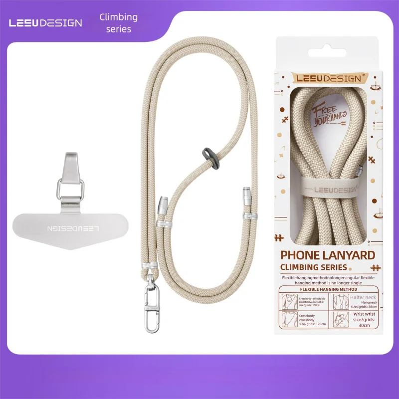 

Stylish Phone Hanging Rope Adjustable Backpack Clip Unisex Accessory