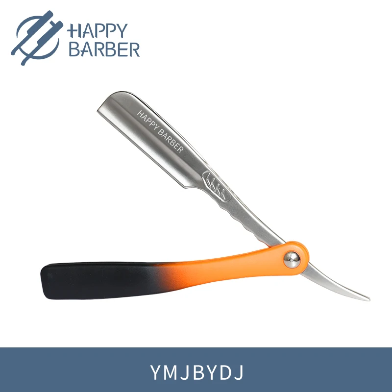 Happy Barber Razor For Men Zinc Alloy Straight Razor Personality бритва мужская Customize Brand Logo Hairdresser Haircut Tools
