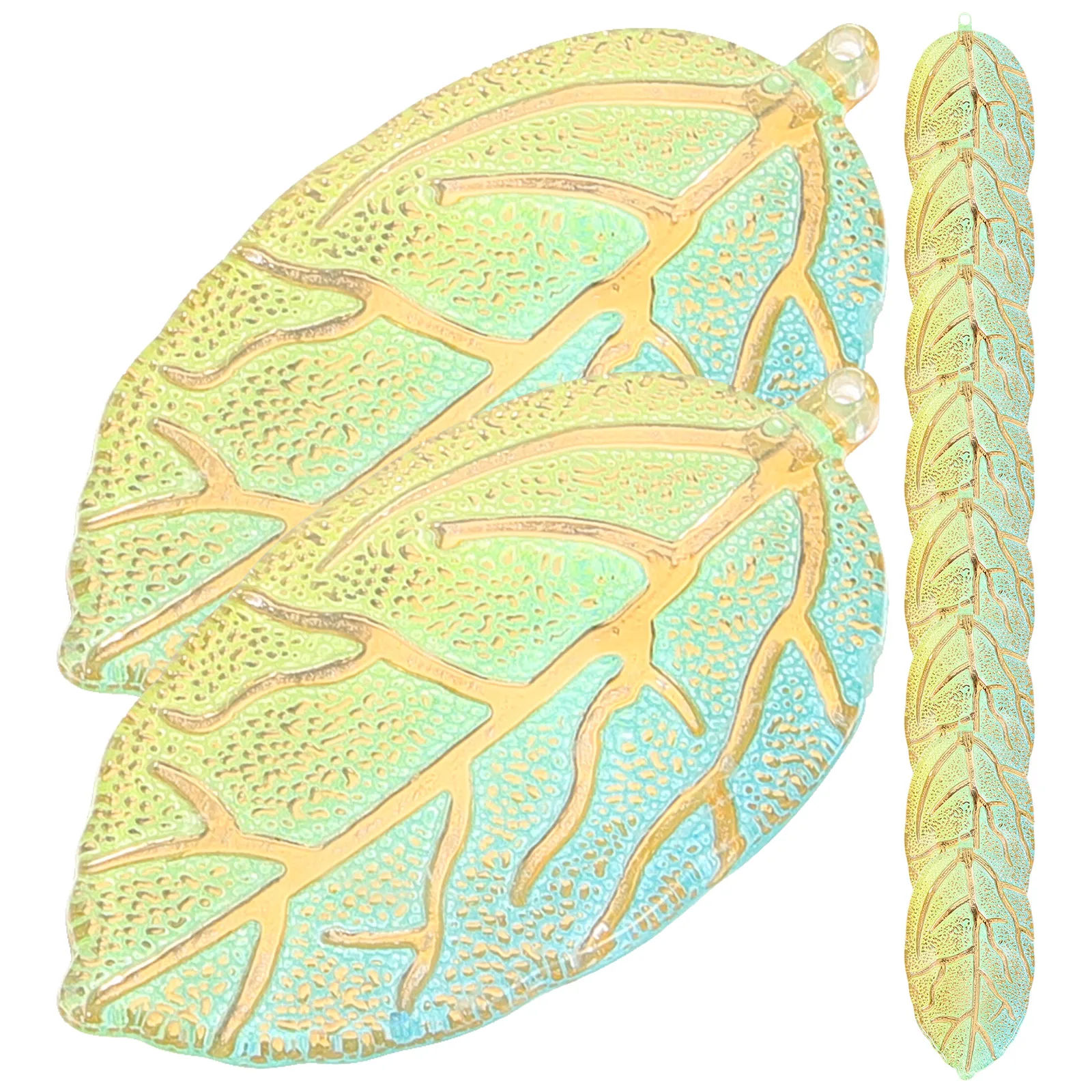 

20 Pcs Acrylic Pendant Jewelry Charms Leaf Shape DIY Accessories for Necklaces Bracelets Crafting Supplies Retro charms