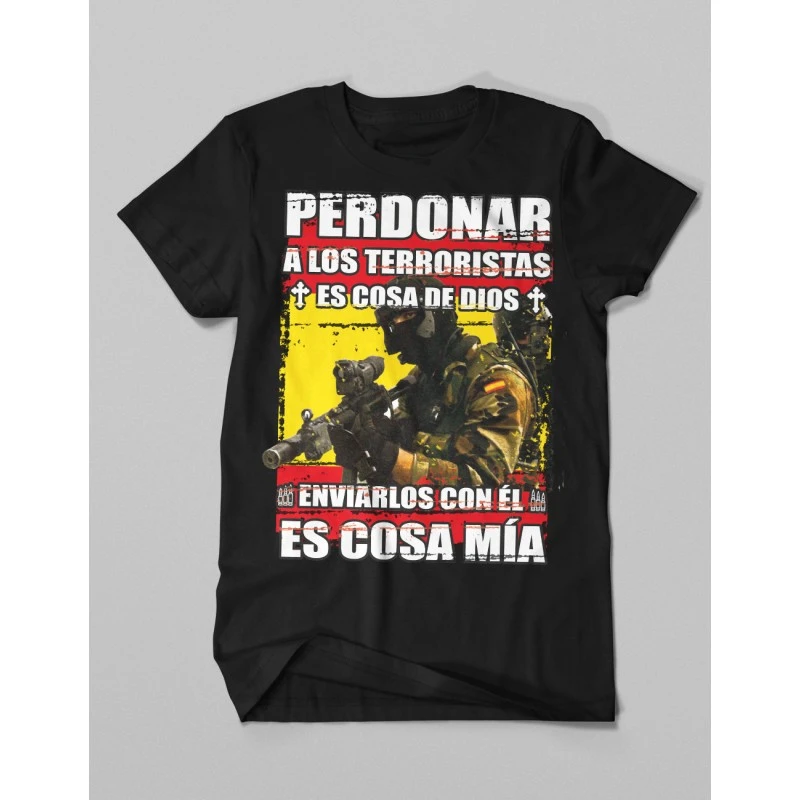 

New 100% Cotton O-Neck Summer Short Sleeve Casual Mens T-shirt Size S-5XL Spanish Anti-terrorism Special Forces Military T-Shirt