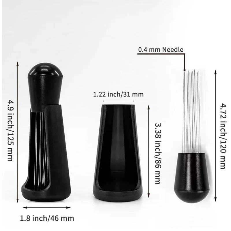 Espresso Coffee Stirrer WDT Distribution Tool Stainless Steel Needles Coffee Powder Distributor Dosing Ring Barista Accessories - view 5