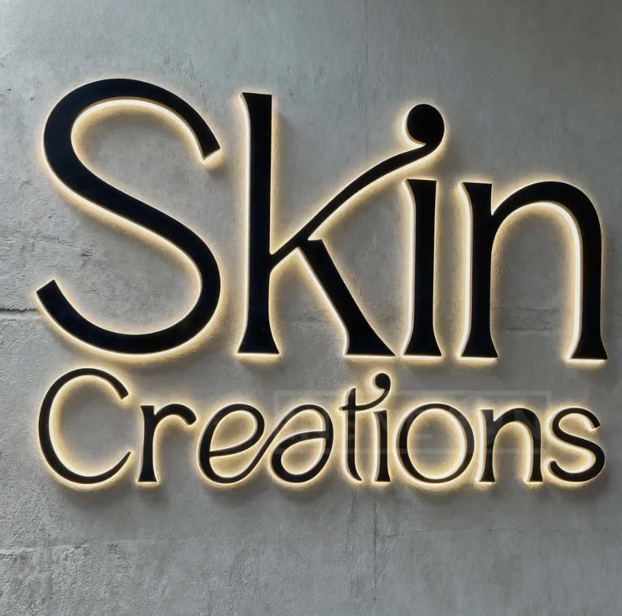 Metalowe szyldy na zamówienie do domu i za granicę, logo 3D w języku hebrajskim, podświetlane szyldy z literami reklamowymi, duże szyldy LED na fasadę sklepu.