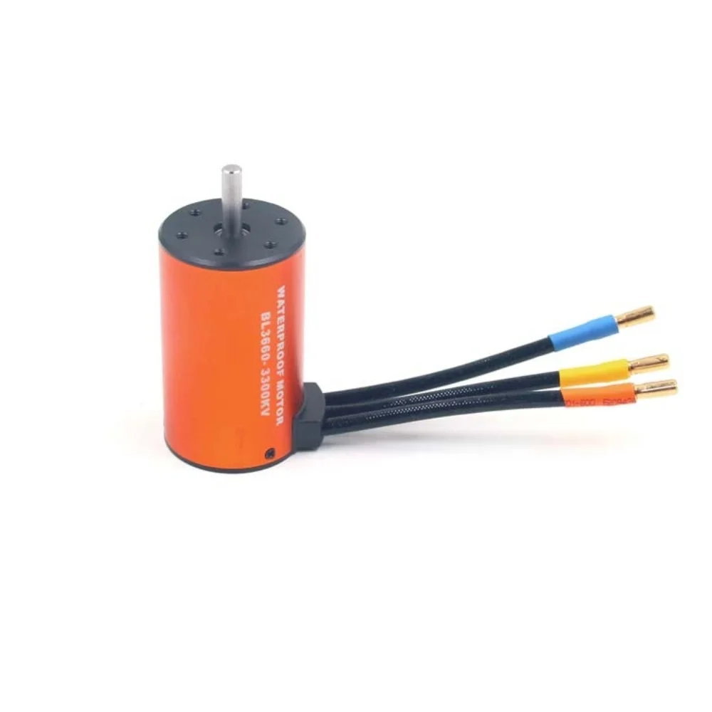 

FATJAY RC Hobby 3660-3300KV-4T 2-4S Battery Waterproof Brushless Sensorless Inrunner 4-pole Model Parts Motor for RC Car Boat