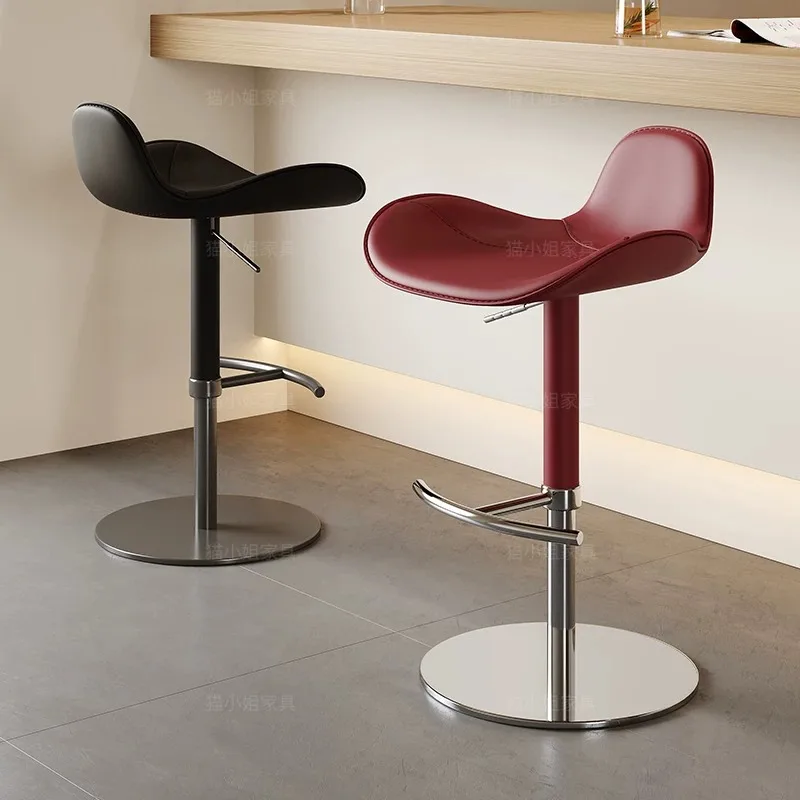 Modern Back Support Bar Chair Adjustable Design Adjustable Dining Bar Chair Barstool Kitchen Sillas Para Barra Club Furniture