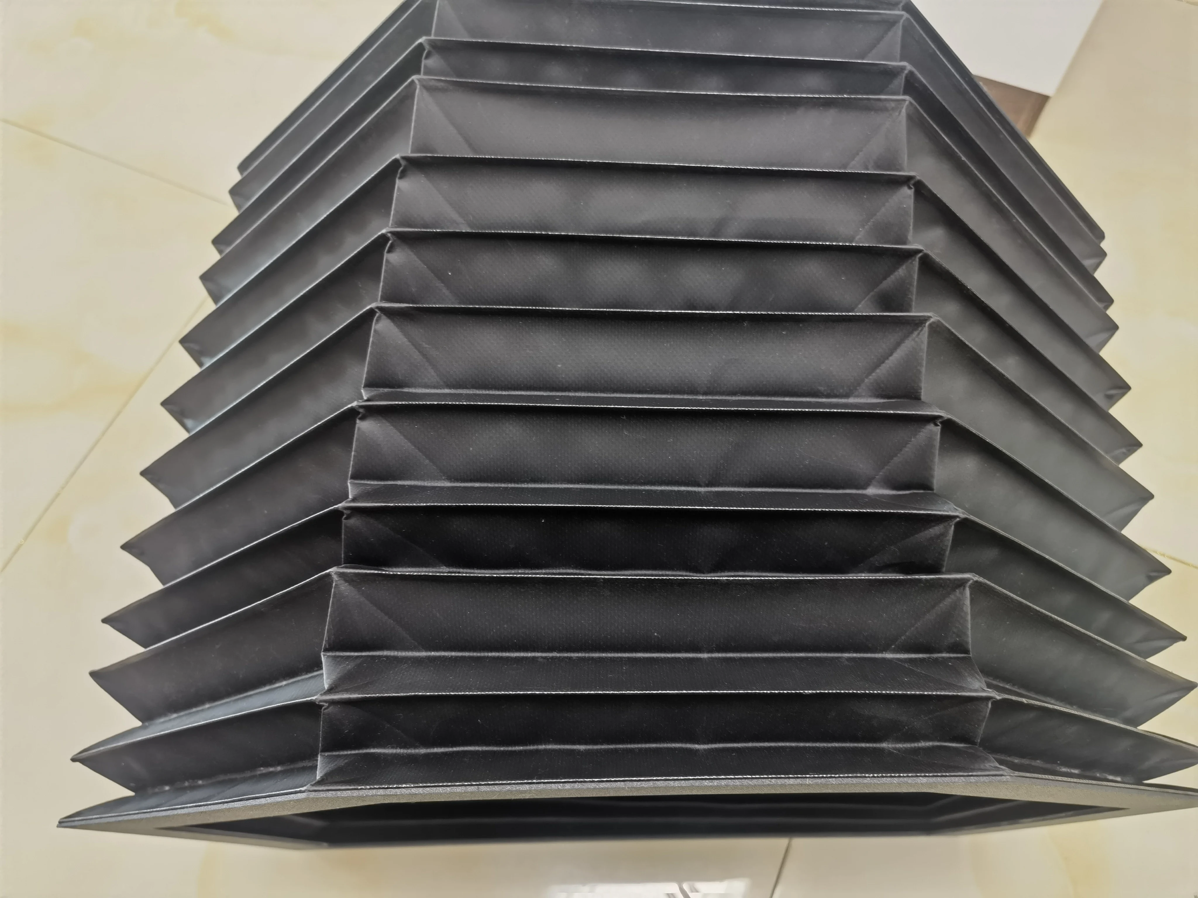T1 cnc accordion protection bellow cover shield, 500 mm x 500 mm x Lmax 600mm