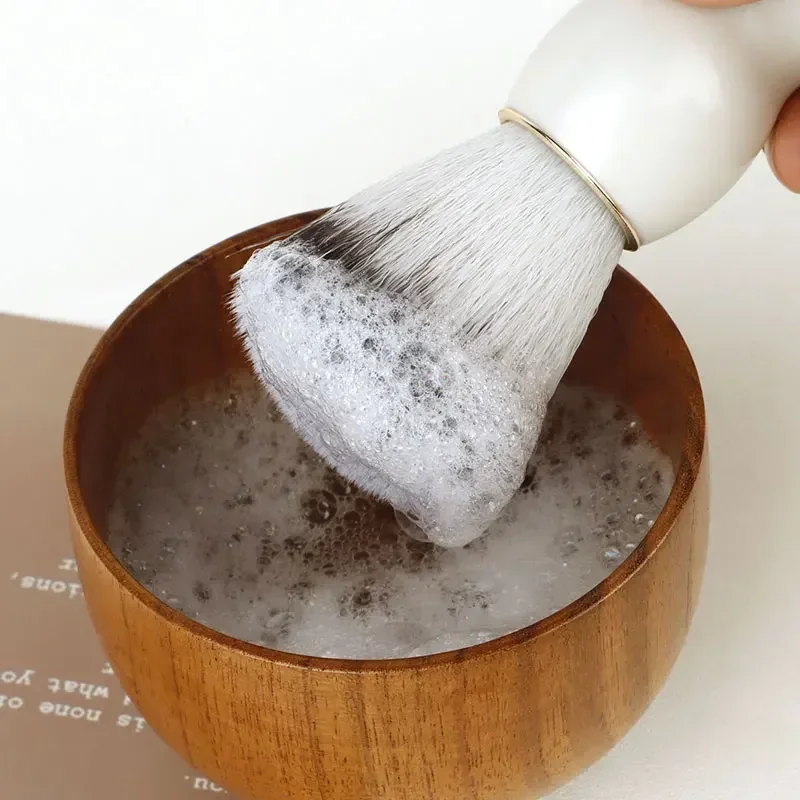 Professionele Baard Scheerkwast Make-up Kwasten 1 Stuks Handvat Haren Kapsalon Kapper Zeep Schuim Scheren Mannen Gezichtsreiniging Gereedschap