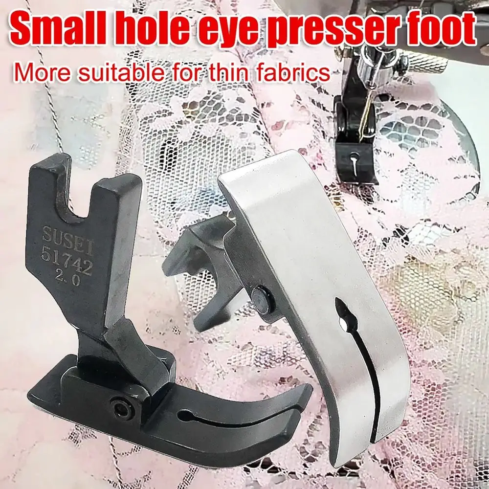 1Pcs Industrial Flat Car Computer Sewing Presser Foot Anti-Jump Thread Carbon Steel Sewing Machine Accessory Black Universal view 3