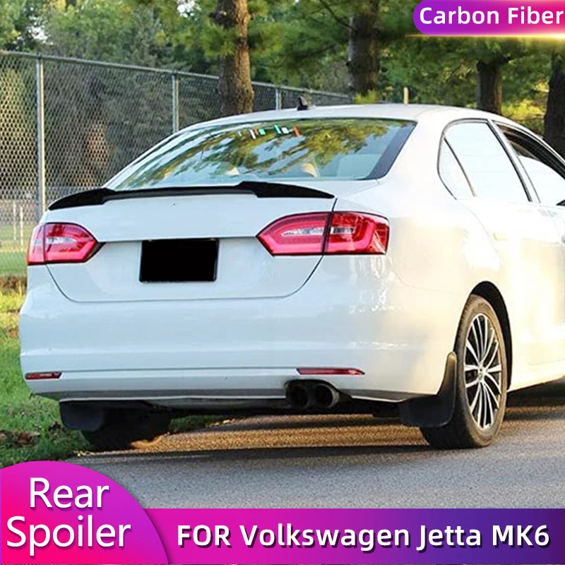 

Car Rear Trunk Spoiler Wing for Volkswagen Jetta MK6 2012-2018 ABS Gloss Black Rear Trunk Boot Lid Wing Spoiler