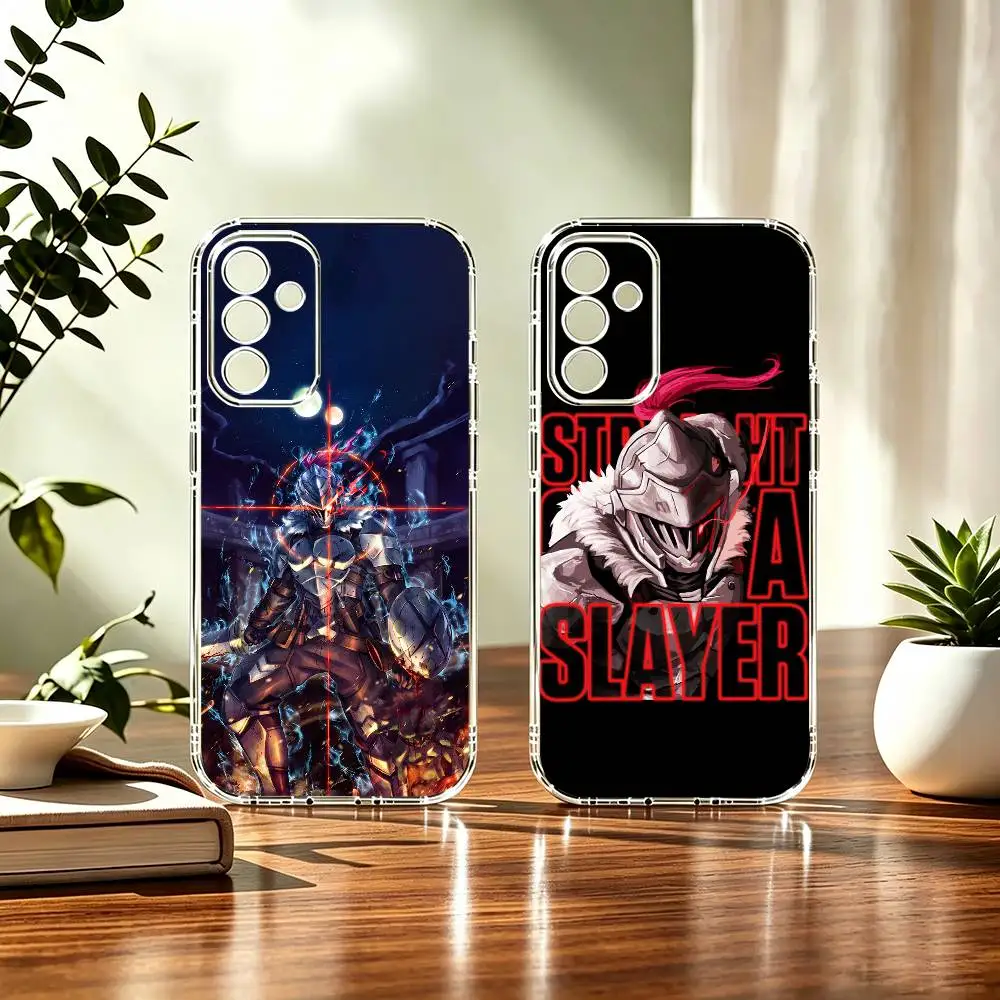 Goblin killer armor knight anime cool Basic Phone Case For Samsung A71, A70, A52, A51, A40, A30, A20 Transparent Cover