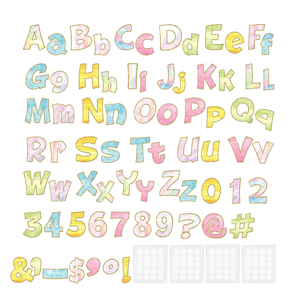 

Venue Setting Props Watercolor Letter Card Paper Die Cut Letters for Bulletin Board