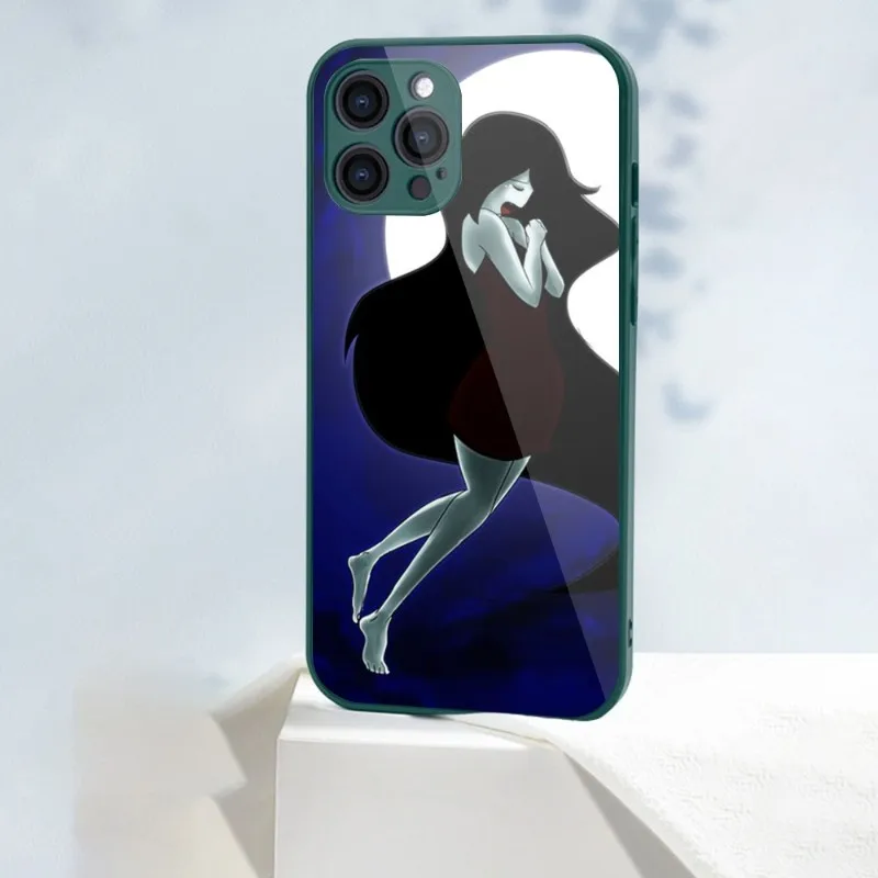 Anime Marceline Mobile Cell Phone Case for iPhone 15 14 13 12 11 Pro Max X XR XS 8 7 Plus Liquid Glass Phone Cover Funda