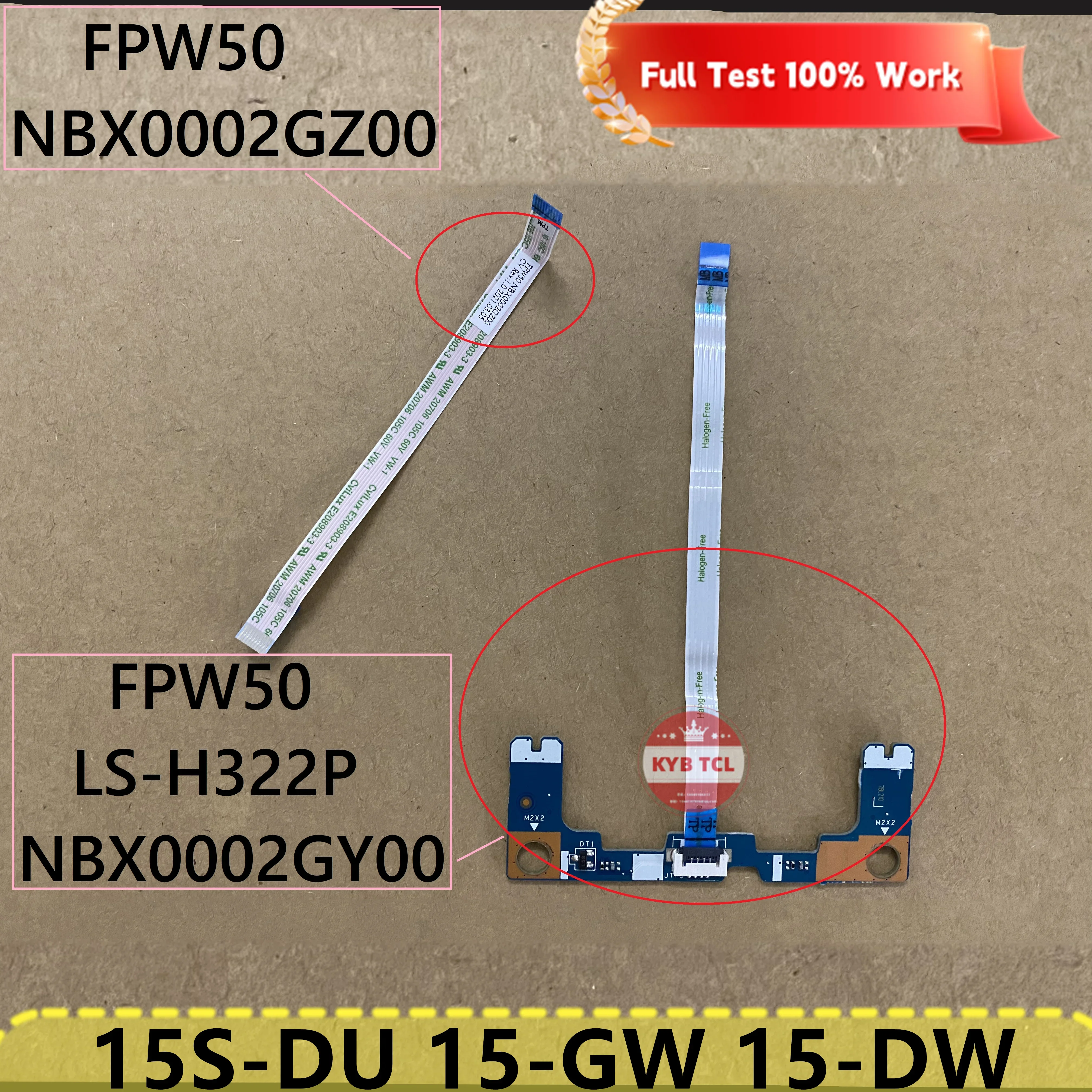 LS-H322P HP 15-DW0011NO 15S-DU 15-GW 15-GW0502s 15-DW0081WM 250 G8 255 G8 15-DW Laptop Touchpad Mouse Pad Button Board Or Cable