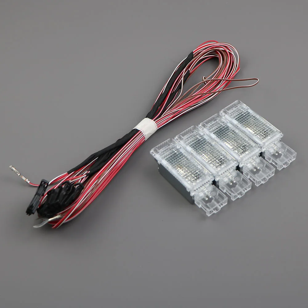 

Set Footwell Lights Door Light 1KD947415 7L0947415 5ND947415 3TD947415 For VW Jetta 05-14 Passat 06-11 Tiguan 08-11 Golf 6 MK6