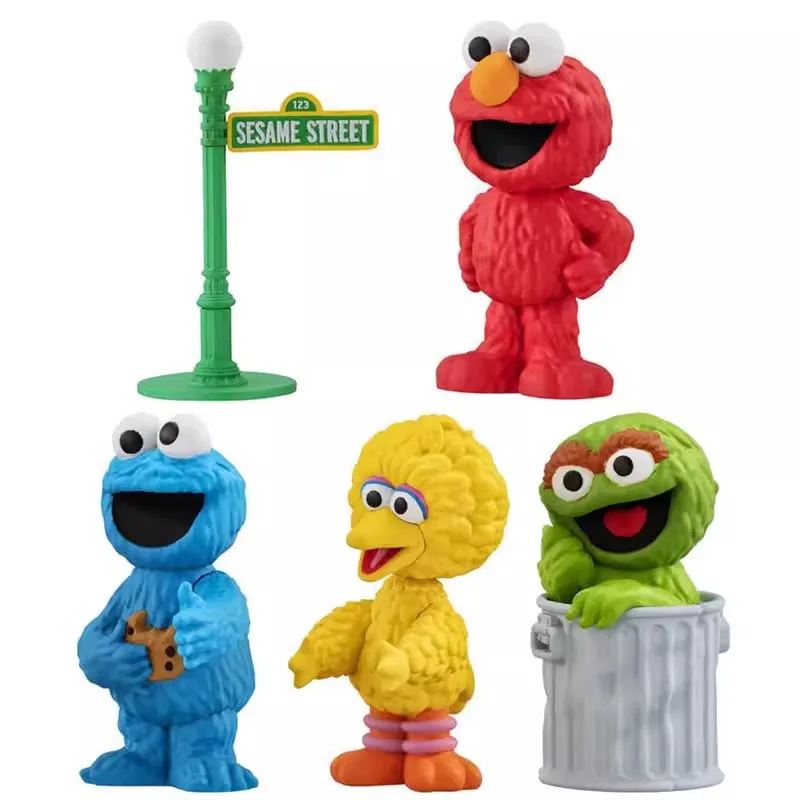 Figurka BANDAI Urocza Ulica Sezamkowa, Amos Oscar Ciasteczkowy Potwór Duży Ptak Figurki Akcji