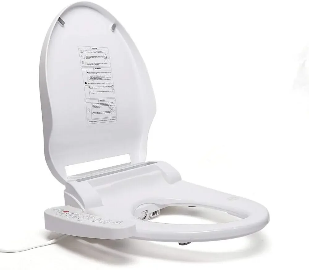 Toilet Seat Toilet Bidet W/ Nozzle Electric Smart Bidet Toilet Seat, Automatic Descent, Warm Air Drying