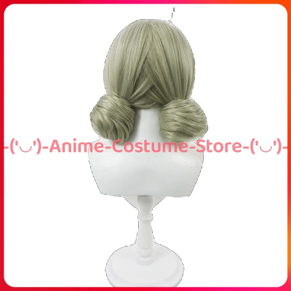 I Wanna Be a Twist Magical Girl Arisaka Kiwi Cosplay Wig Twin Buns Anime Game Character Halloween Carnival Party Costume Wigs