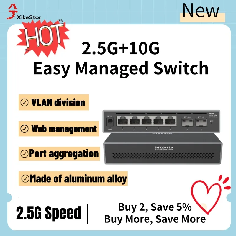 commutateur-xikestor-25g-facilement-gerable-a-7-ports-commutateur-de-gestion-web-avec-vlan-et-agregation-de-liens-5-ports-rj45-25g-2-ports-sfp-10g