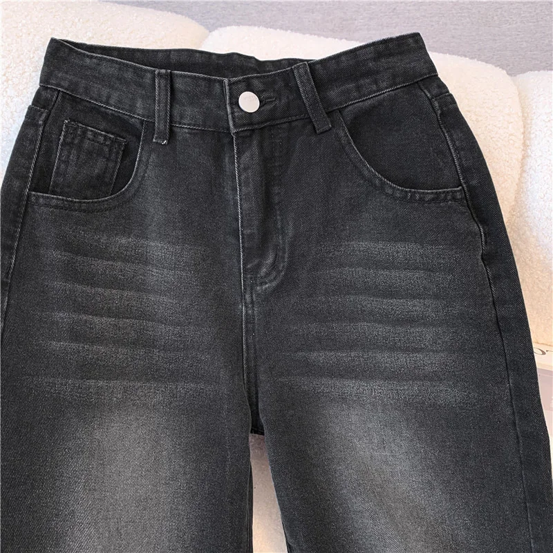 

Women's Vintage Jeans Fashion Washed Street Casual Wide Leg Denim Pants Summer Distressed Loose Women Versatile Trousers