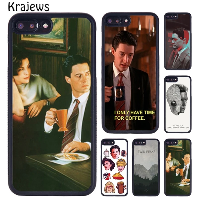 Krajews Twin Peaks Dale Cooper Phone Case For iPhone 16 15 14 X XR XS 11 12 mini 13 Pro MAX Plus cover shell coque