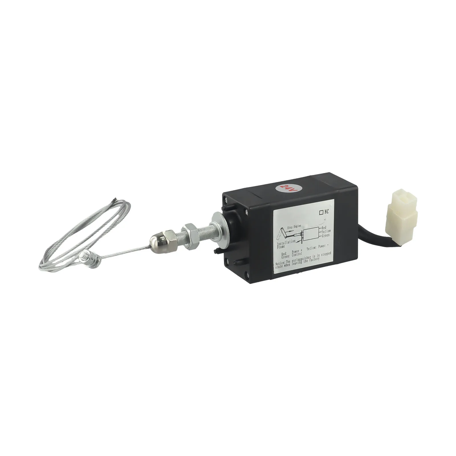 Engine Shutdown Control DC24V Solenoid Switch Diesel Engine Shutdown Control Low Working Current No Heat Stable Performance