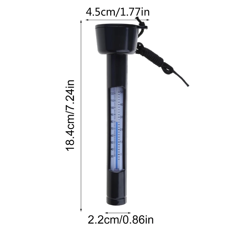 Water Temperature Meter with String for Swimming Pools Hot Tubs Fish Pond Drosphip