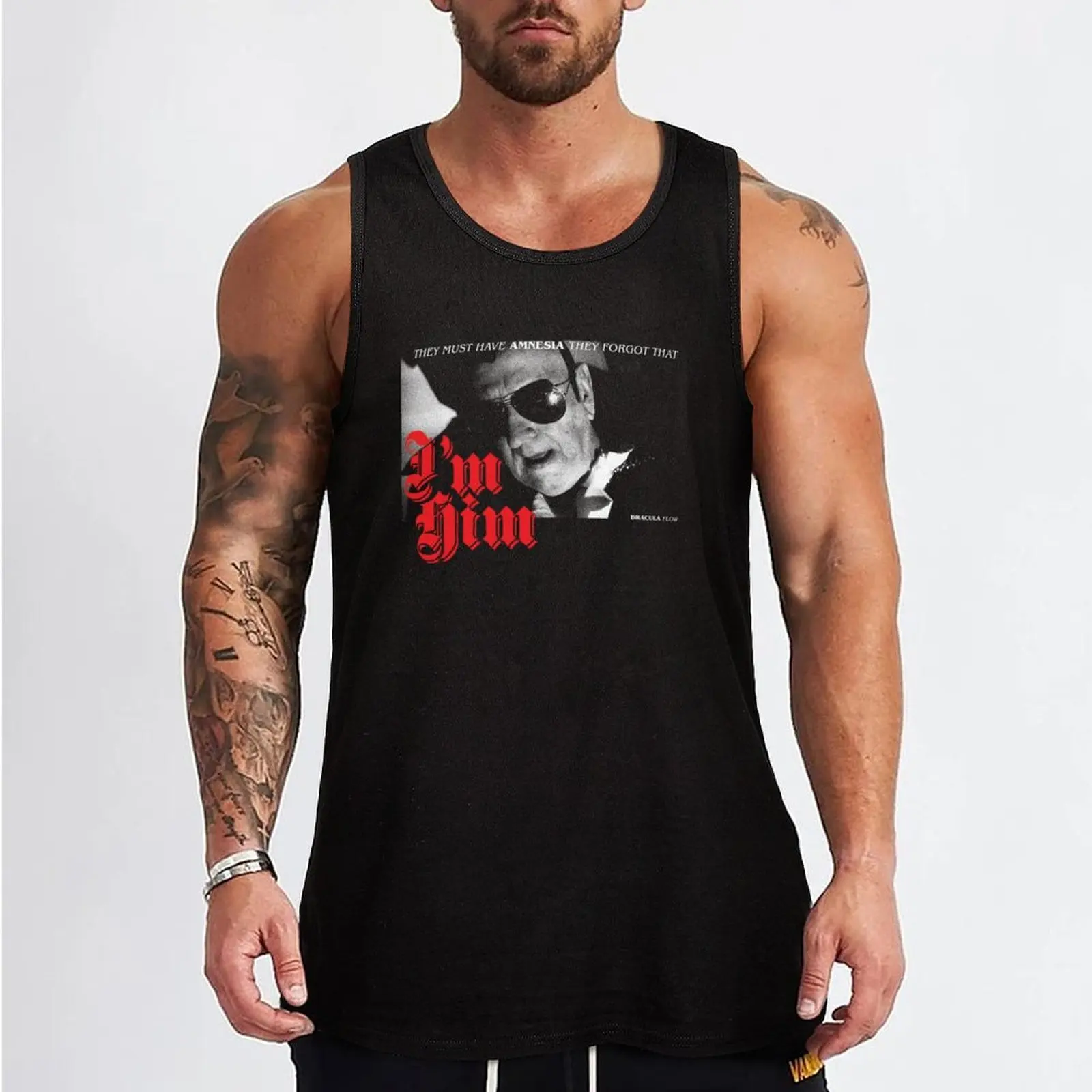 They Forgot That I'm Him - Dracula Flow Tank Top Men's clothing brands bodybuilding T-shirt man Male clothes