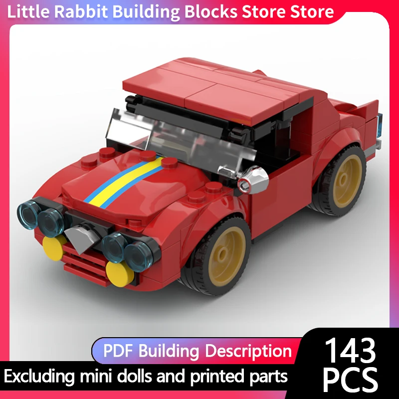 Speed Racing Car Model MOC Building Bricks Fulvia Coupè HF 2.0 Hypercar Modular Technology Children Holiday Gifts Assemble Toys